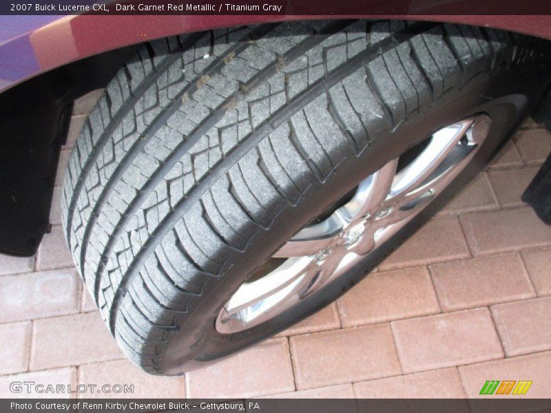 Dark Garnet Red Metallic / Titanium Gray 2007 Buick Lucerne CXL