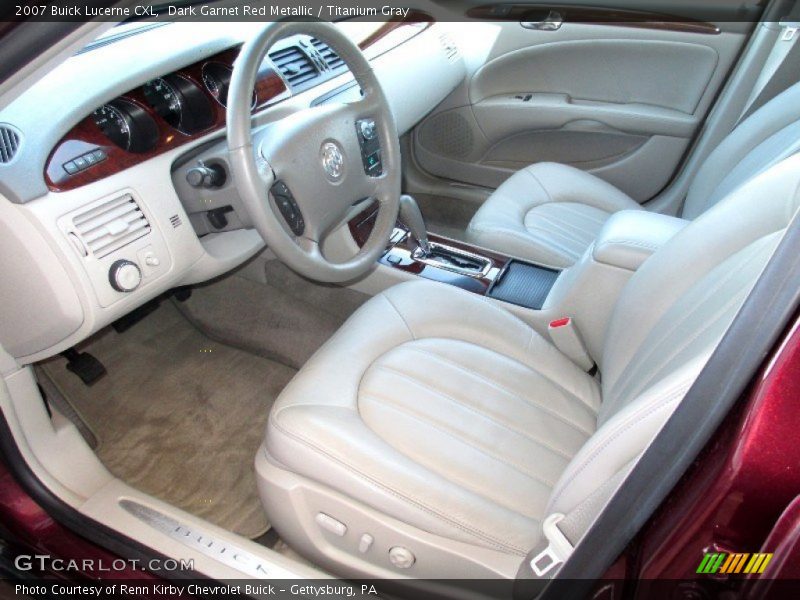 Dark Garnet Red Metallic / Titanium Gray 2007 Buick Lucerne CXL