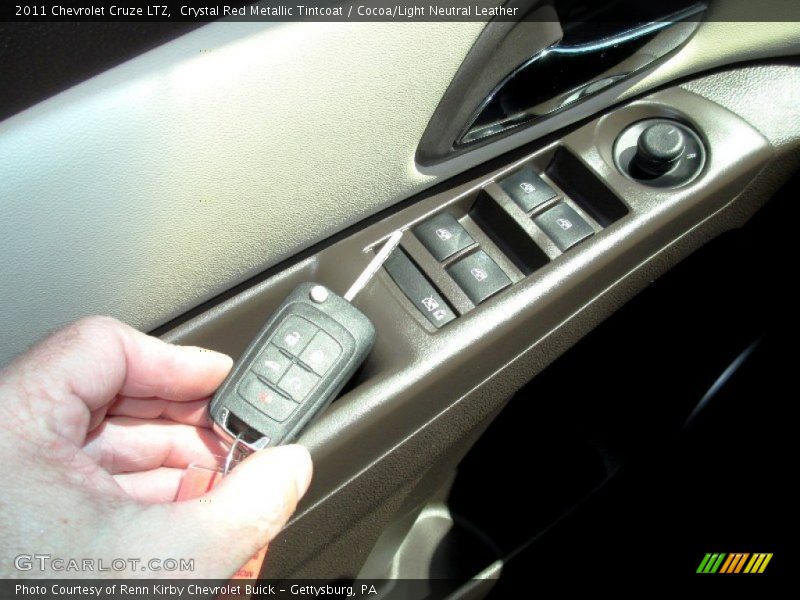 Crystal Red Metallic Tintcoat / Cocoa/Light Neutral Leather 2011 Chevrolet Cruze LTZ