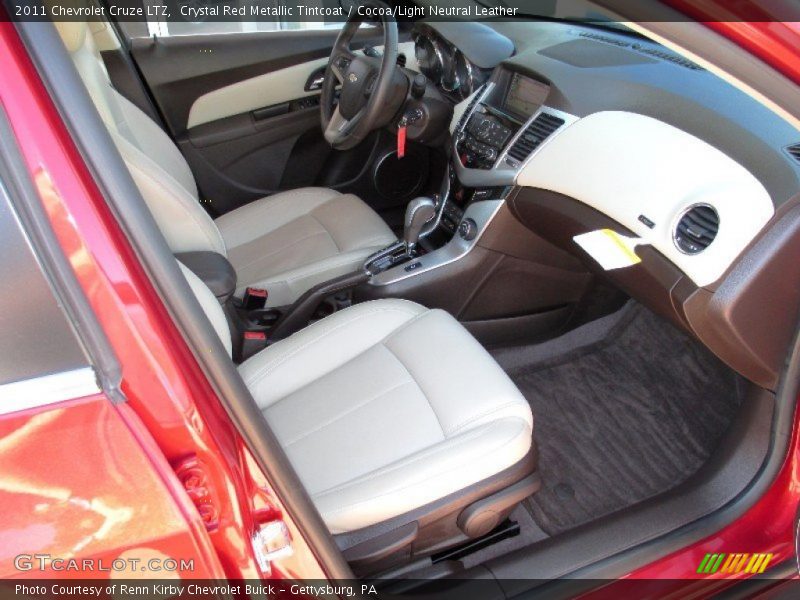 Crystal Red Metallic Tintcoat / Cocoa/Light Neutral Leather 2011 Chevrolet Cruze LTZ
