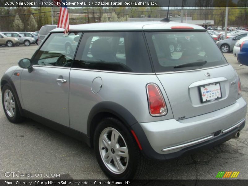 Pure Silver Metallic / Octagon Tartan Red/Panther Black 2006 Mini Cooper Hardtop