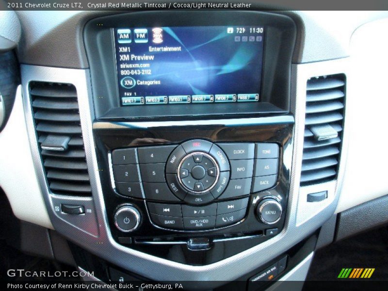 Crystal Red Metallic Tintcoat / Cocoa/Light Neutral Leather 2011 Chevrolet Cruze LTZ