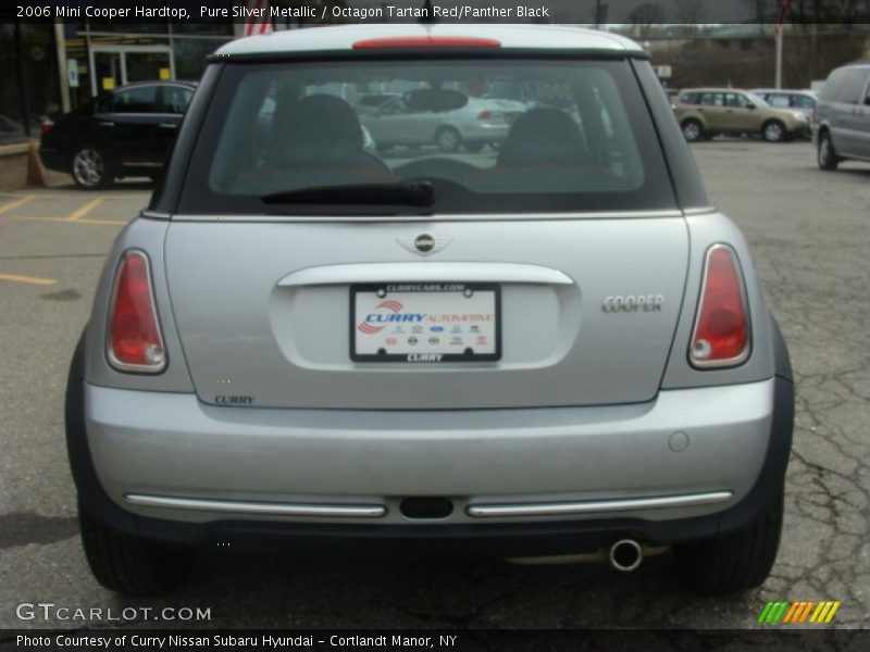 Pure Silver Metallic / Octagon Tartan Red/Panther Black 2006 Mini Cooper Hardtop