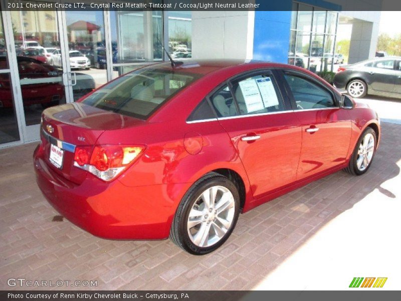 Crystal Red Metallic Tintcoat / Cocoa/Light Neutral Leather 2011 Chevrolet Cruze LTZ