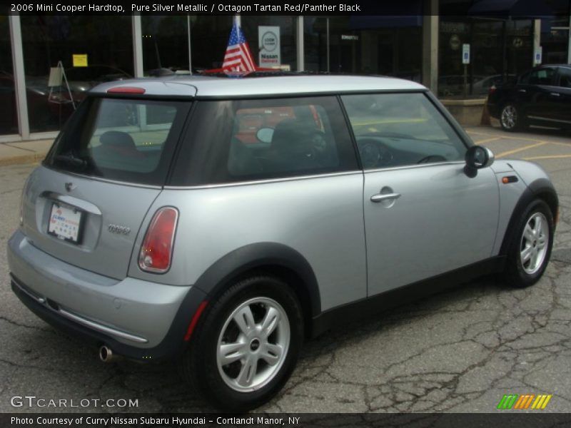 Pure Silver Metallic / Octagon Tartan Red/Panther Black 2006 Mini Cooper Hardtop