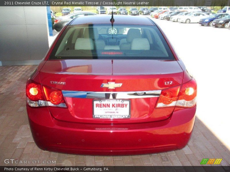 Crystal Red Metallic Tintcoat / Cocoa/Light Neutral Leather 2011 Chevrolet Cruze LTZ