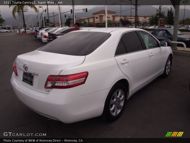 Super White / Ash 2011 Toyota Camry LE