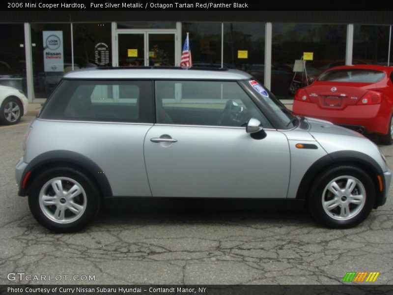 Pure Silver Metallic / Octagon Tartan Red/Panther Black 2006 Mini Cooper Hardtop