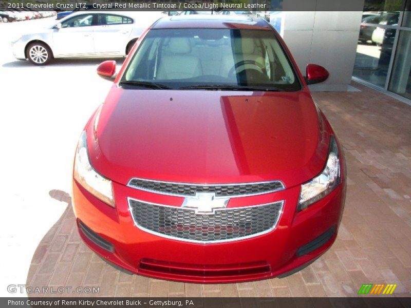 Crystal Red Metallic Tintcoat / Cocoa/Light Neutral Leather 2011 Chevrolet Cruze LTZ