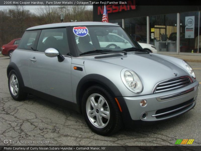 Pure Silver Metallic / Octagon Tartan Red/Panther Black 2006 Mini Cooper Hardtop