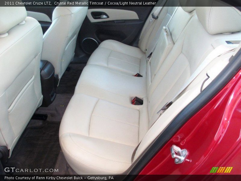 Crystal Red Metallic Tintcoat / Cocoa/Light Neutral Leather 2011 Chevrolet Cruze LTZ