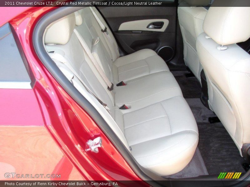 Crystal Red Metallic Tintcoat / Cocoa/Light Neutral Leather 2011 Chevrolet Cruze LTZ