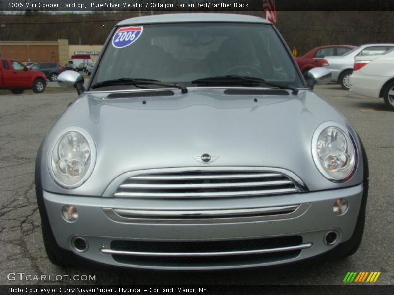 Pure Silver Metallic / Octagon Tartan Red/Panther Black 2006 Mini Cooper Hardtop