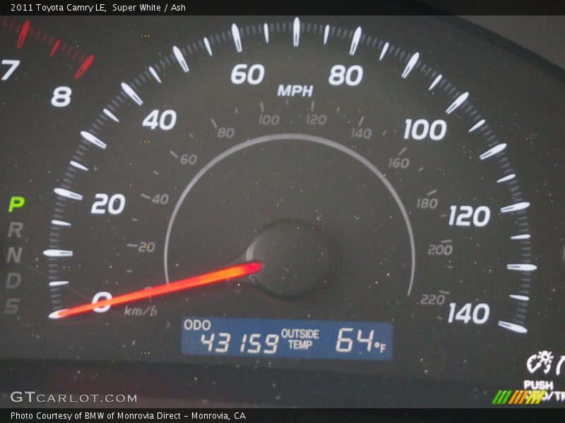 Super White / Ash 2011 Toyota Camry LE