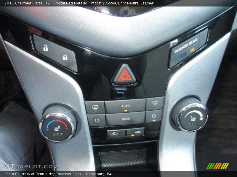 Crystal Red Metallic Tintcoat / Cocoa/Light Neutral Leather 2011 Chevrolet Cruze LTZ