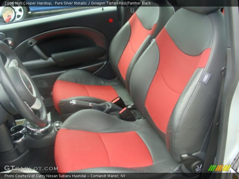 Pure Silver Metallic / Octagon Tartan Red/Panther Black 2006 Mini Cooper Hardtop