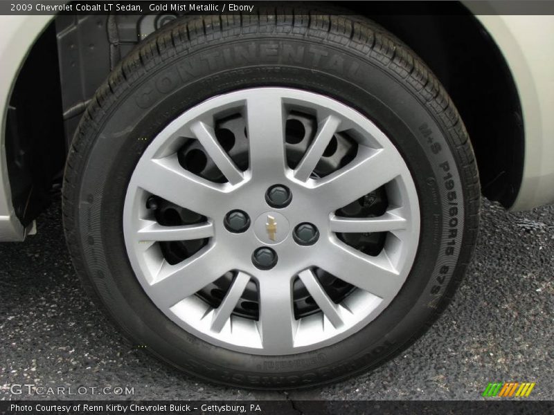 Gold Mist Metallic / Ebony 2009 Chevrolet Cobalt LT Sedan