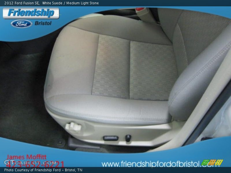 White Suede / Medium Light Stone 2012 Ford Fusion SE