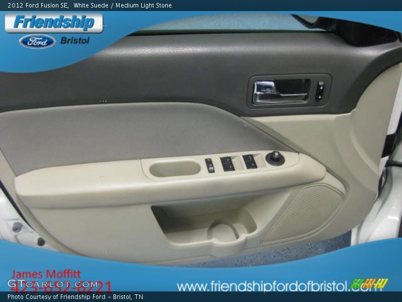 White Suede / Medium Light Stone 2012 Ford Fusion SE