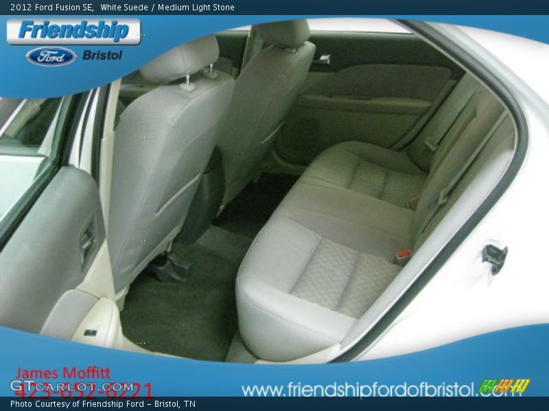 White Suede / Medium Light Stone 2012 Ford Fusion SE