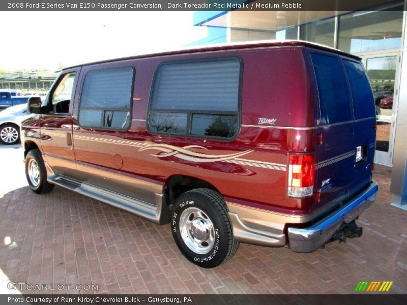 Dark Toreador Red Metallic / Medium Pebble 2008 Ford E Series Van E150 Passenger Conversion