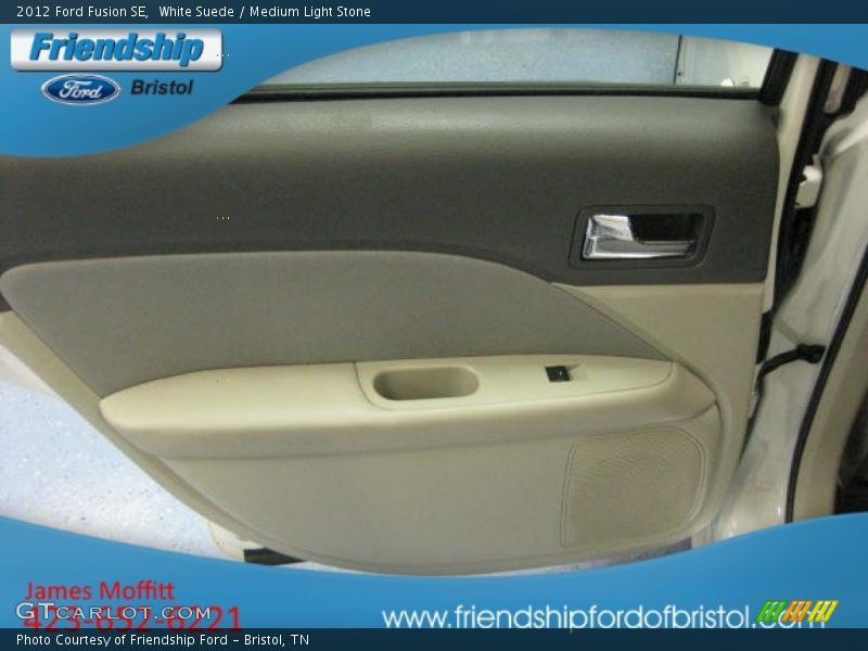 White Suede / Medium Light Stone 2012 Ford Fusion SE