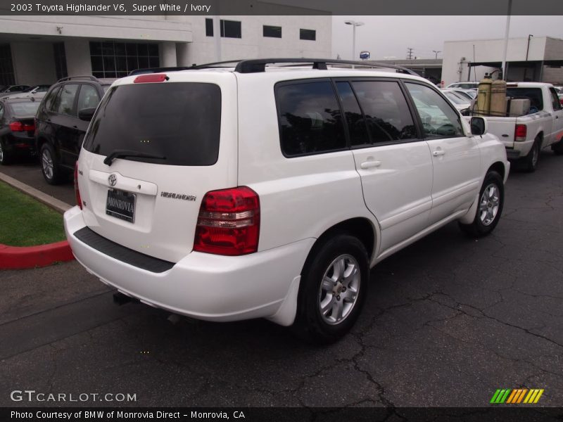 Super White / Ivory 2003 Toyota Highlander V6