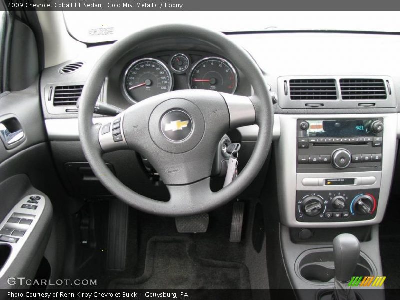 Gold Mist Metallic / Ebony 2009 Chevrolet Cobalt LT Sedan