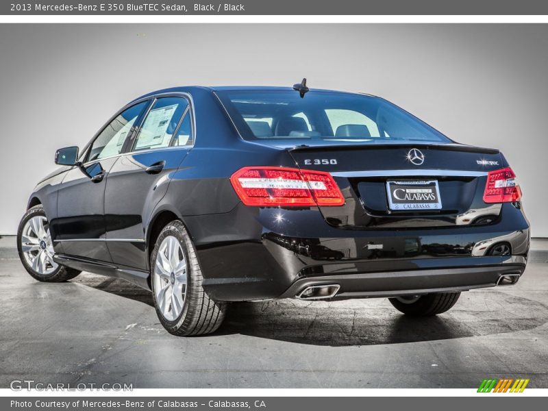 Black / Black 2013 Mercedes-Benz E 350 BlueTEC Sedan