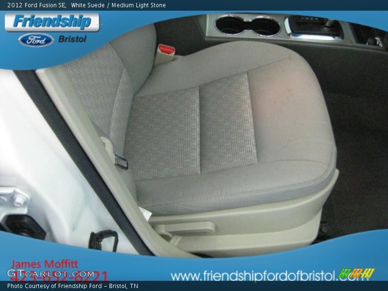 White Suede / Medium Light Stone 2012 Ford Fusion SE
