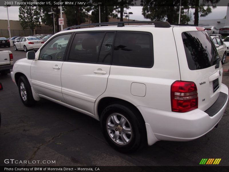 Super White / Ivory 2003 Toyota Highlander V6