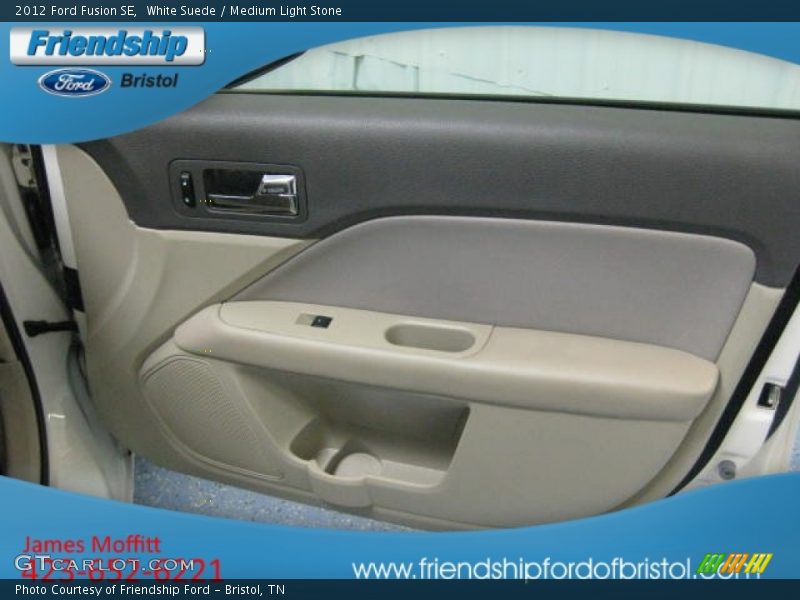 White Suede / Medium Light Stone 2012 Ford Fusion SE