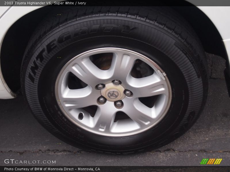 Super White / Ivory 2003 Toyota Highlander V6