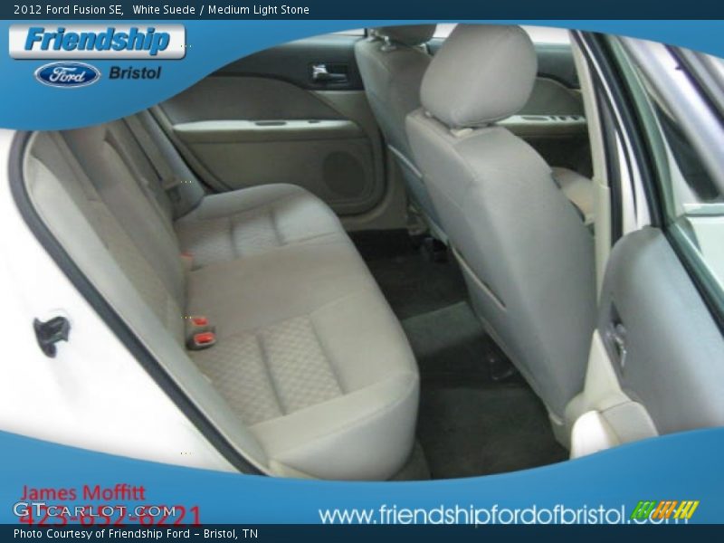 White Suede / Medium Light Stone 2012 Ford Fusion SE