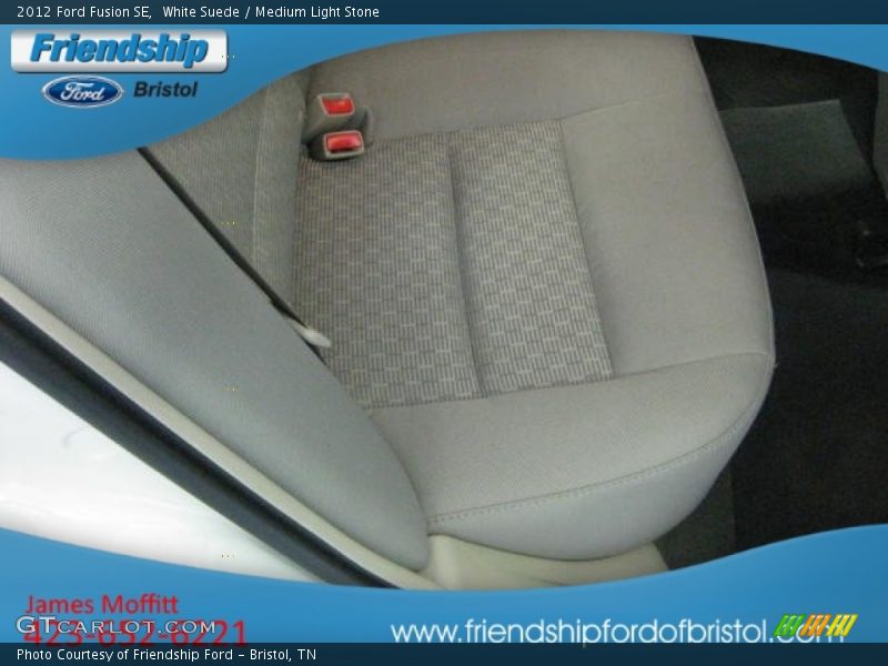 White Suede / Medium Light Stone 2012 Ford Fusion SE