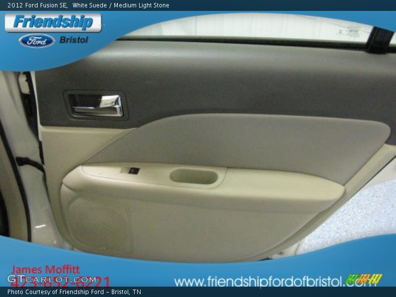 White Suede / Medium Light Stone 2012 Ford Fusion SE