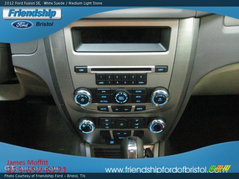 White Suede / Medium Light Stone 2012 Ford Fusion SE