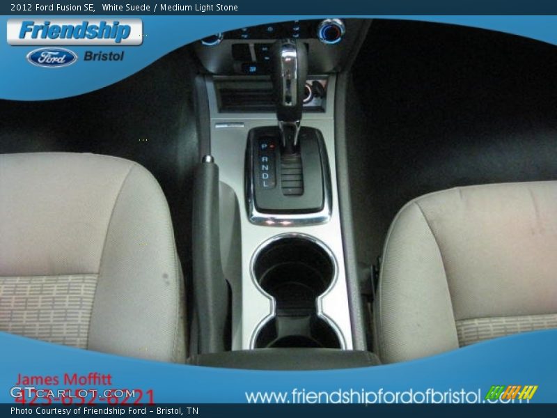 White Suede / Medium Light Stone 2012 Ford Fusion SE