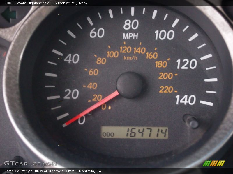 Super White / Ivory 2003 Toyota Highlander V6
