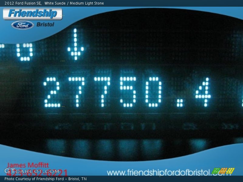 White Suede / Medium Light Stone 2012 Ford Fusion SE