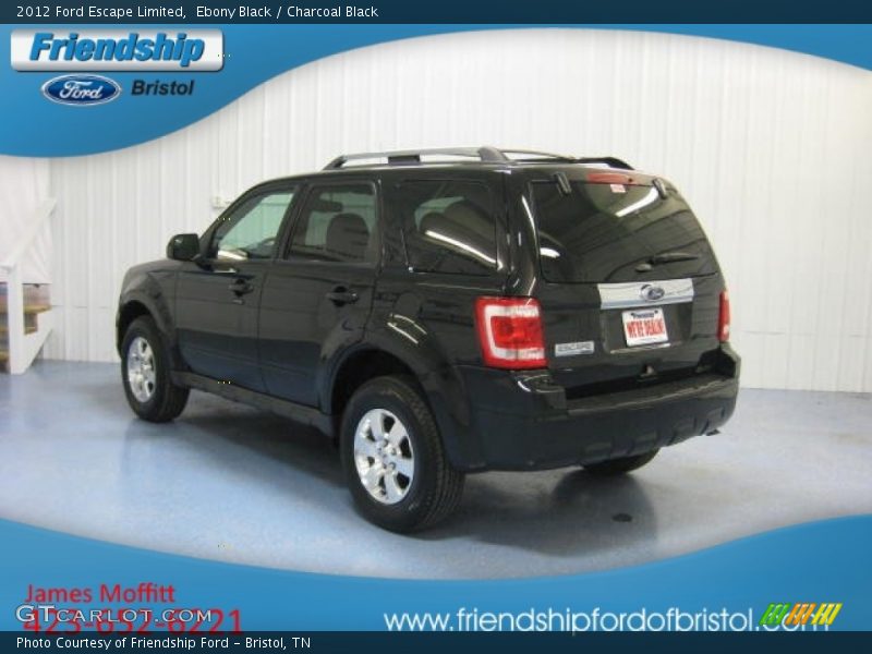 Ebony Black / Charcoal Black 2012 Ford Escape Limited