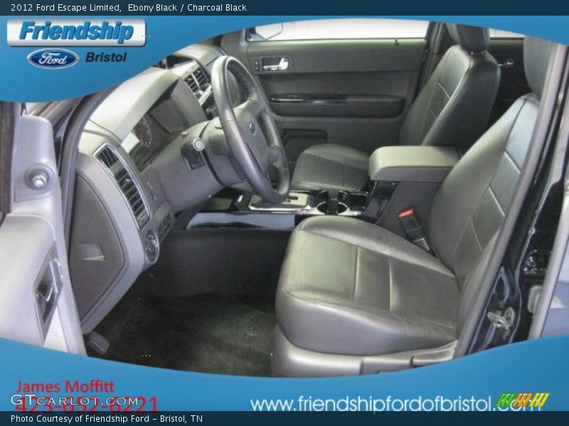 Ebony Black / Charcoal Black 2012 Ford Escape Limited