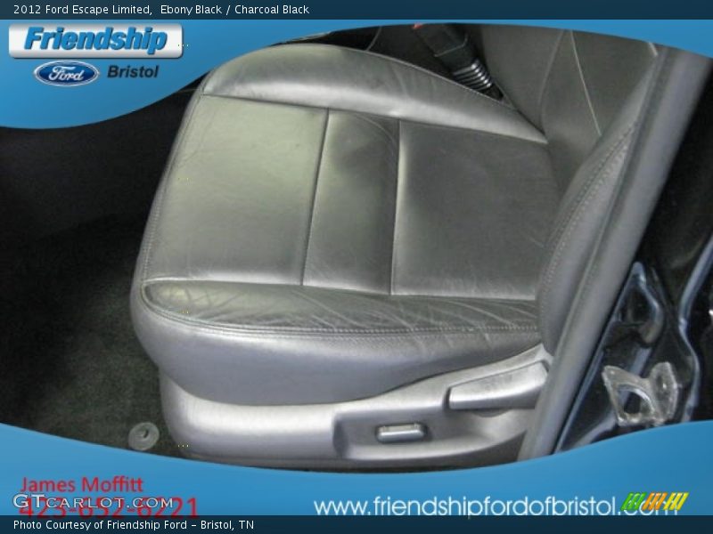 Ebony Black / Charcoal Black 2012 Ford Escape Limited