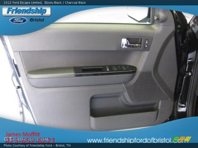 Ebony Black / Charcoal Black 2012 Ford Escape Limited