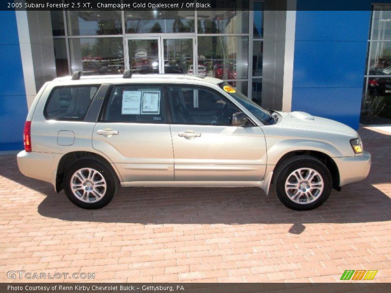 Champagne Gold Opalescent / Off Black 2005 Subaru Forester 2.5 XT
