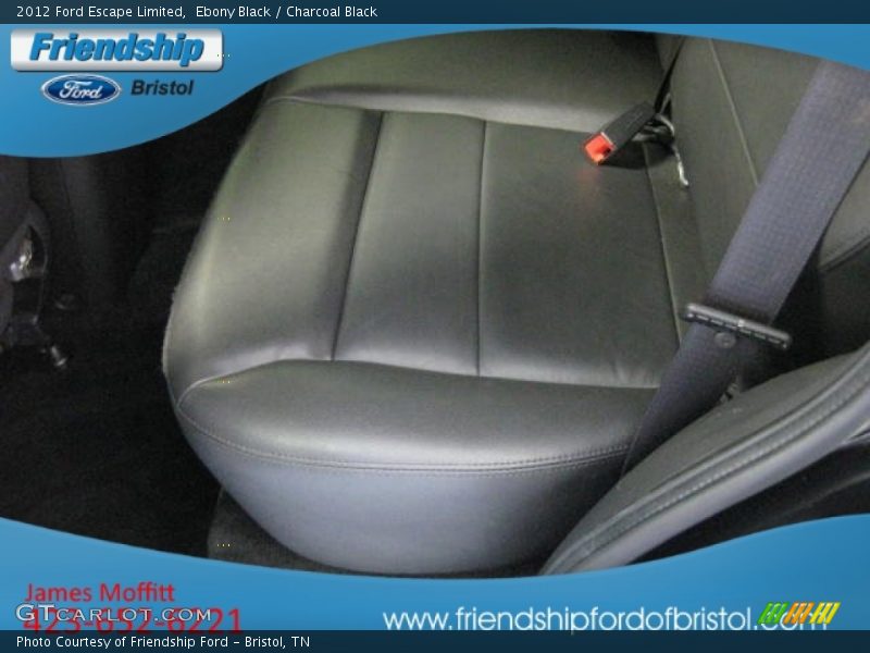 Ebony Black / Charcoal Black 2012 Ford Escape Limited