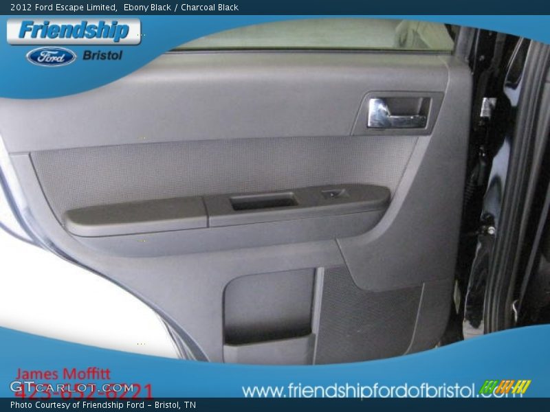 Ebony Black / Charcoal Black 2012 Ford Escape Limited