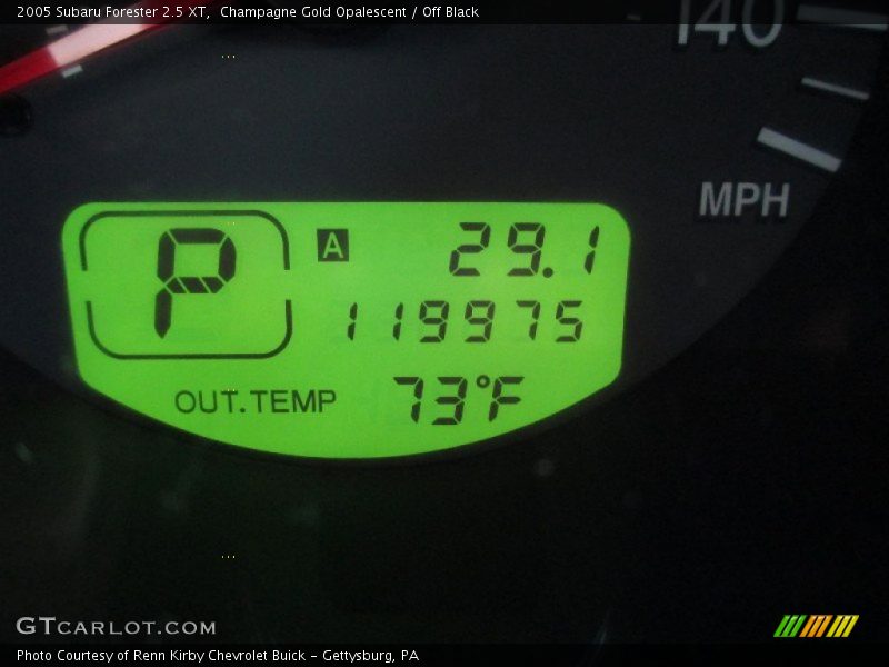 Champagne Gold Opalescent / Off Black 2005 Subaru Forester 2.5 XT