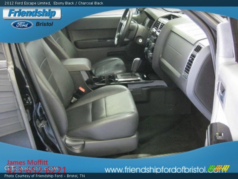 Ebony Black / Charcoal Black 2012 Ford Escape Limited