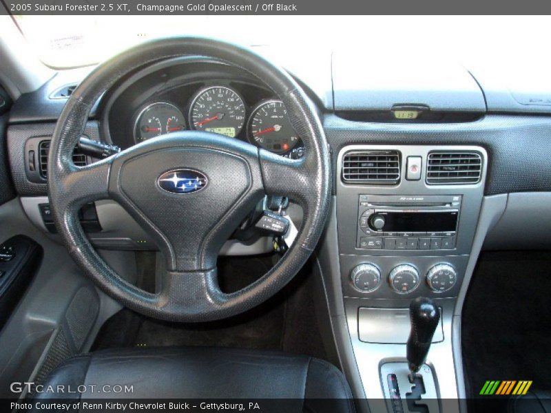 Champagne Gold Opalescent / Off Black 2005 Subaru Forester 2.5 XT